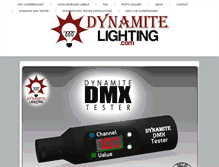 Tablet Screenshot of dynamitelighting.com